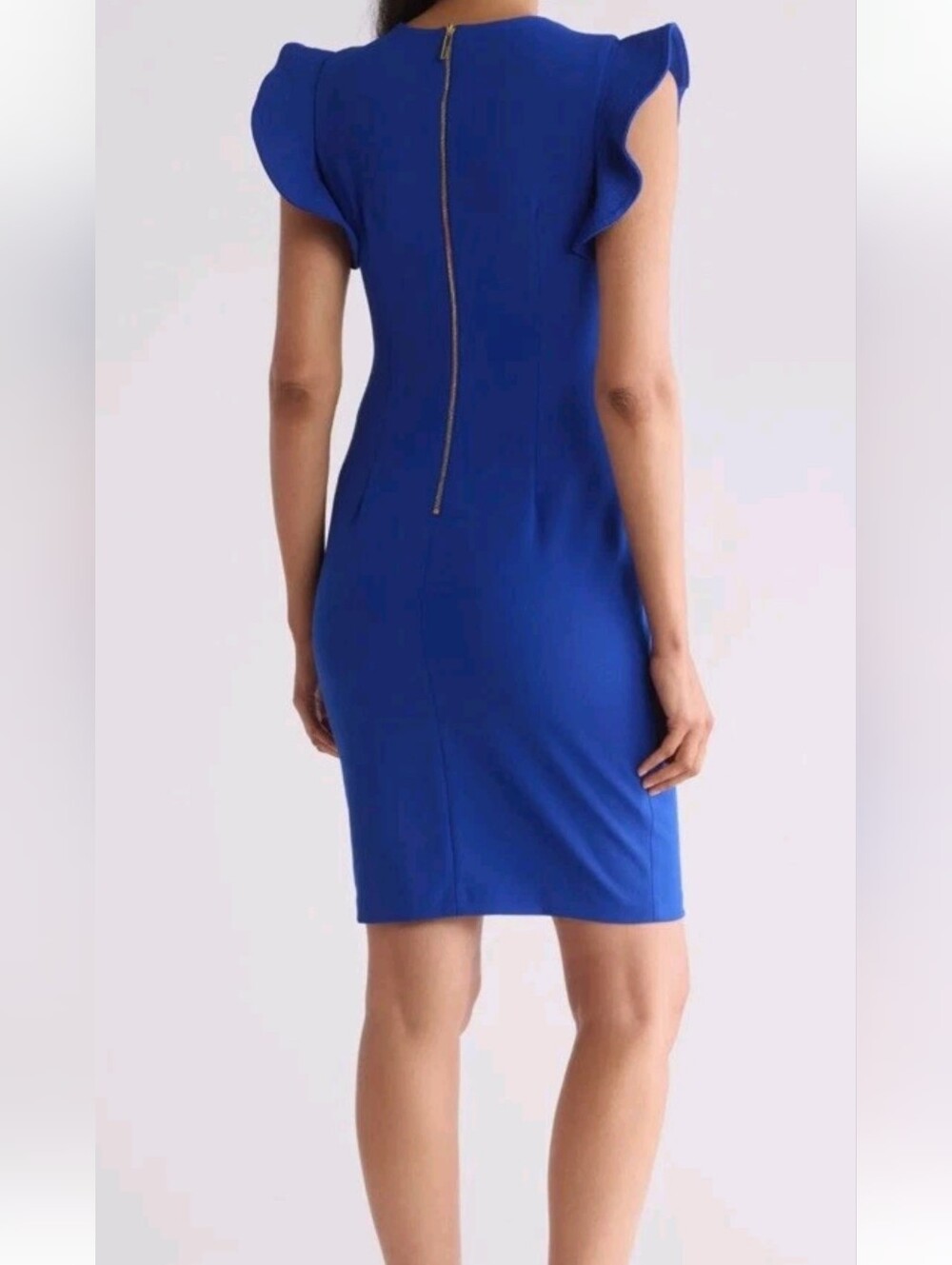 Calvin Klein Sleeveless Sheath Dress in Cobalt Blue *12 * NWT - Picture 2 of 4